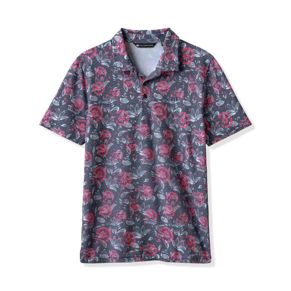 TravisMathew Flourish Golf Polo Shirt TRAVISMATHEW POLO SHIRT Travismathews