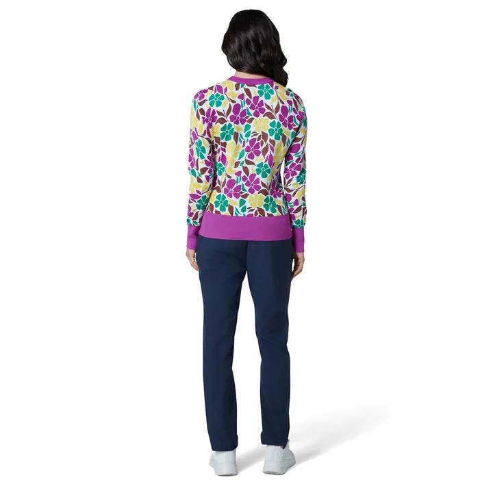 Penguin Printed Floral Golf Sweater PENGUIN LADIES SWEATERS Penguin