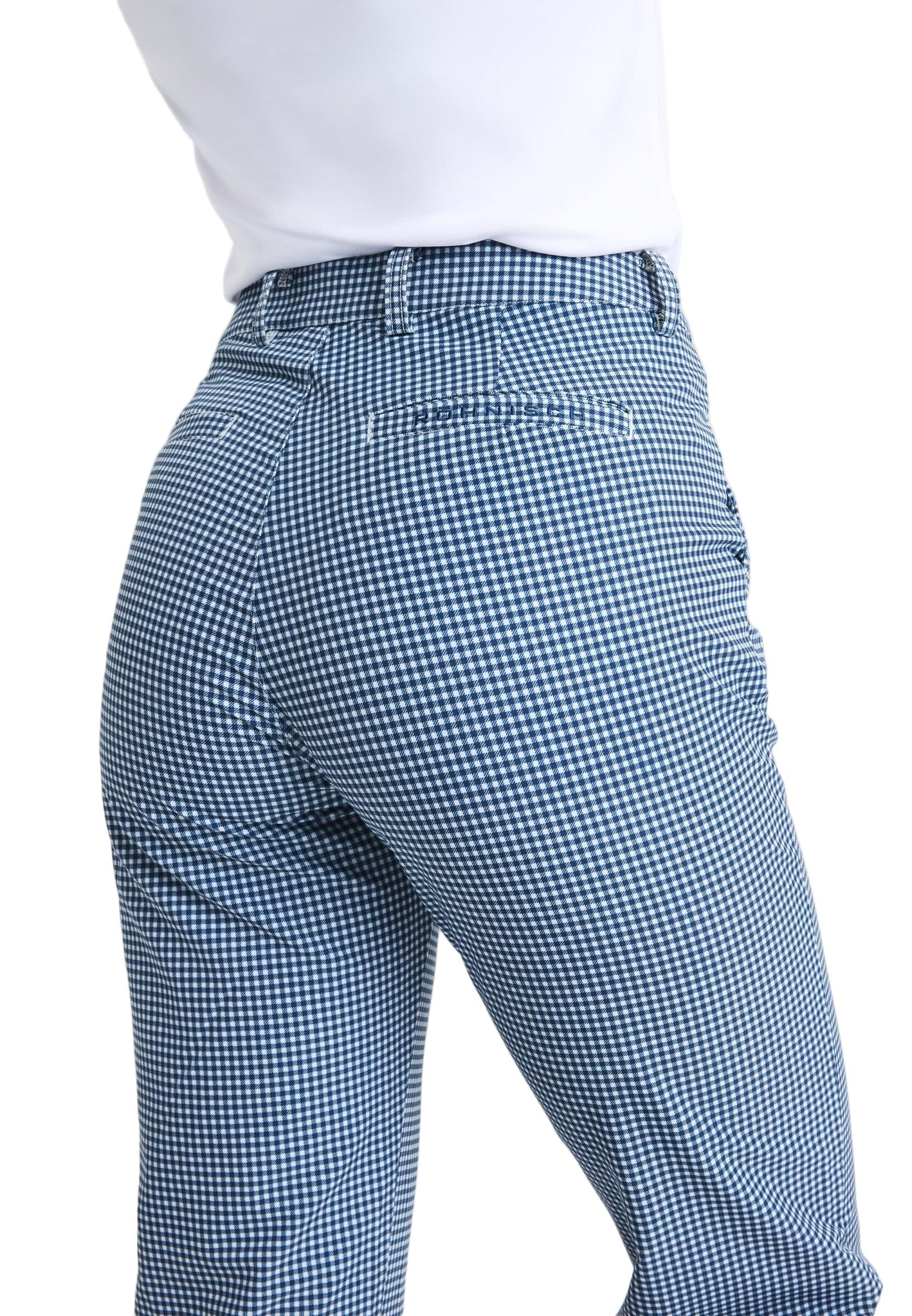 Rohnisch Fairway Brushed Minicheck Golf Trousers ROHNISCH LADIES SHORTS Rohnisch