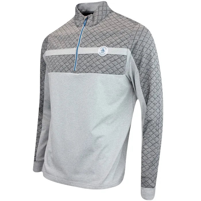 Penguin 1/4 Zip Mixed Media Heritage Golf Mid Layer ***PRE-ORDER NOW*** PENGUIN MID LAYERS Penguin