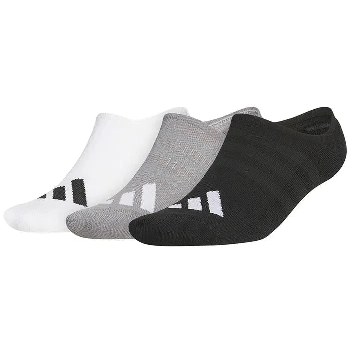 adidas 3 Pack No Show Golf Socks ADIDAS MENS SOCKS adidas
