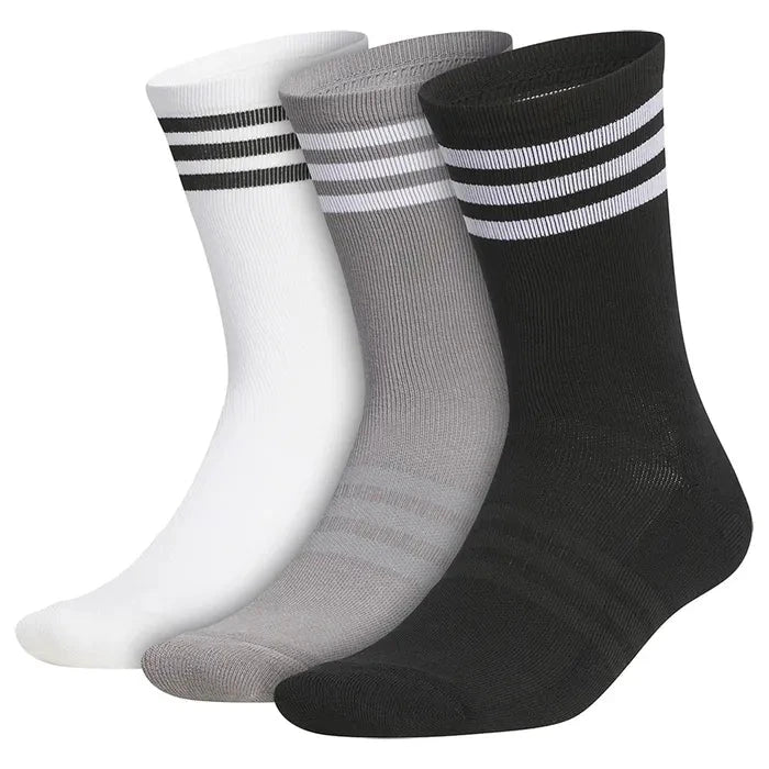 adidas 3 Pack Crew Golf Socks ADIDAS MENS SOCKS adidas