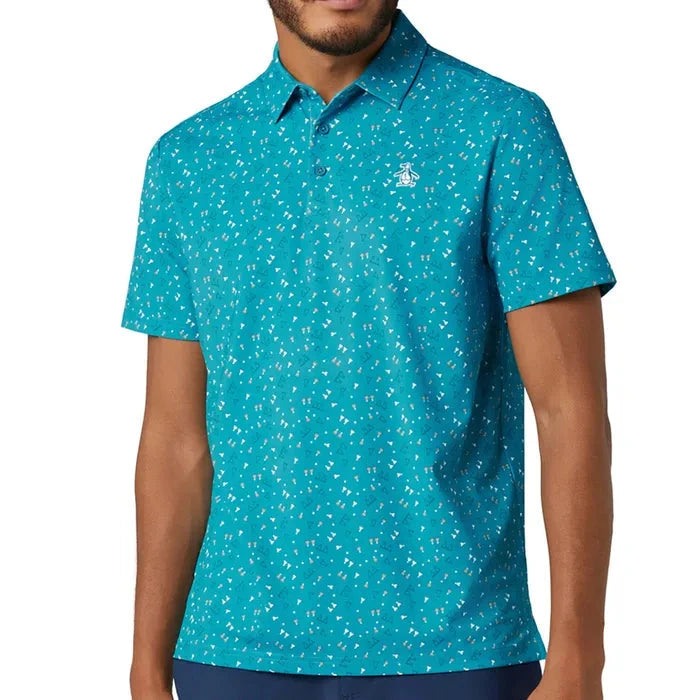 Penguin 19th Hole Sake-Tini Golf Polo Shirt PENGUIN POLO SHIRTS Penguin