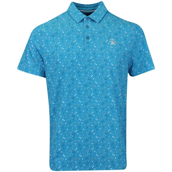 Penguin 19th Hole Sake-Tini Golf Polo Shirt PENGUIN POLO SHIRTS Penguin