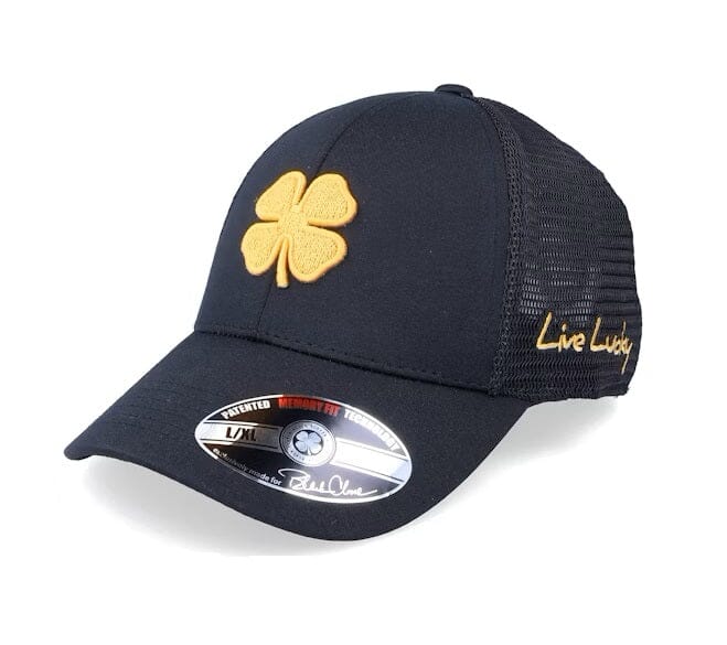 Black Clover Lucky Heather Mesh Golf Cap BLACK CLOVER MENS HEADWEAR Black Clover