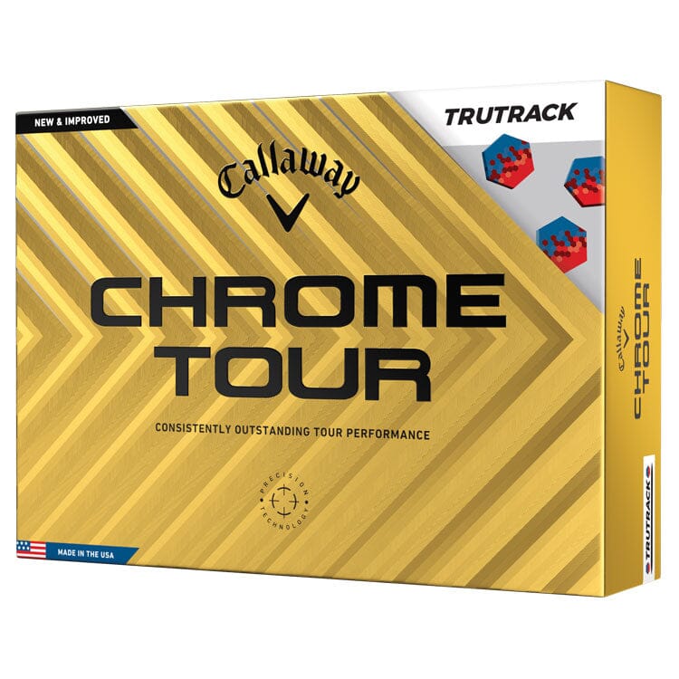 Callaway Chrome Tour TruTrack White Golf Balls 12Pk CALLAWAY BALLS Callaway