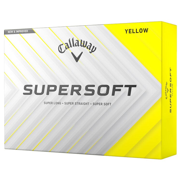 Callaway 2025 Supersoft Yellow Golf Balls 12Pk CALLAWAY BALLS Callaway