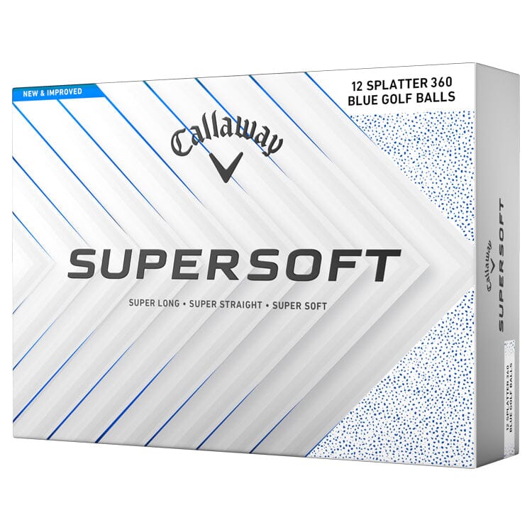 Callaway Supersoft Blue Splatter Golf Balls 12Pk CALLAWAY BALLS Callaway