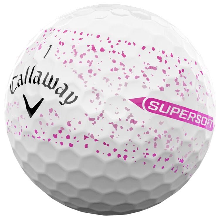 Callaway Supersoft Pink Splatter Golf Balls 12Pk CALLAWAY BALLS Callaway