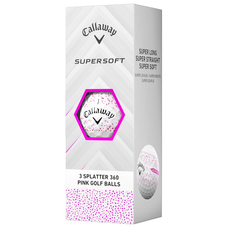 Callaway Supersoft Pink Splatter Golf Balls 12Pk CALLAWAY BALLS Callaway
