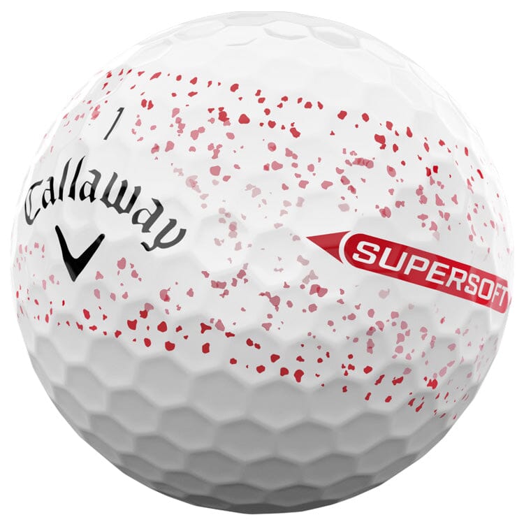 Callaway Supersoft Red Splatter Golf Balls 12Pk CALLAWAY BALLS Callaway