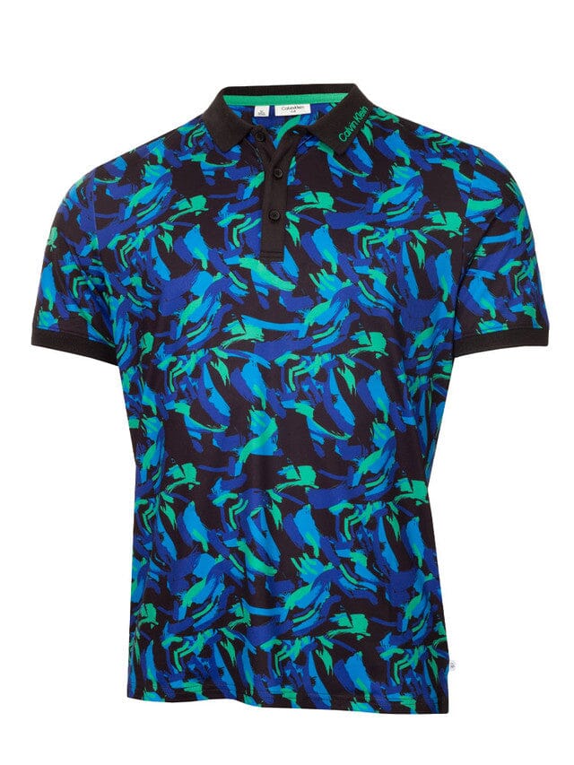 Calvin Klein Brushstroke Print Golf Polo Shirt CK MENS POLOS Calvin Klein