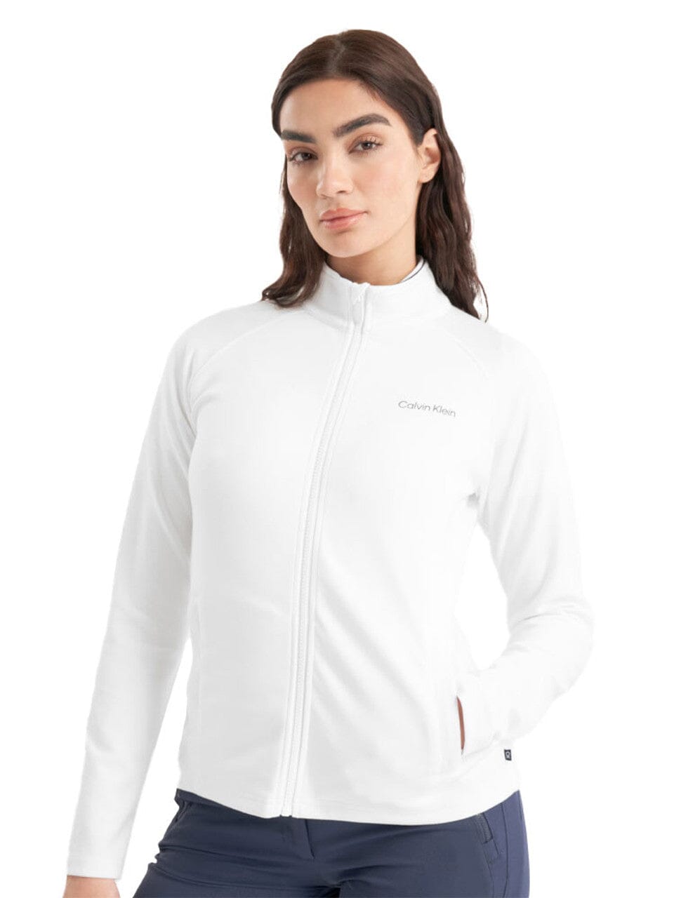 Calvin Klein Blanco Full Zip Jacket CK LADIES JACKETS Calvin Klein