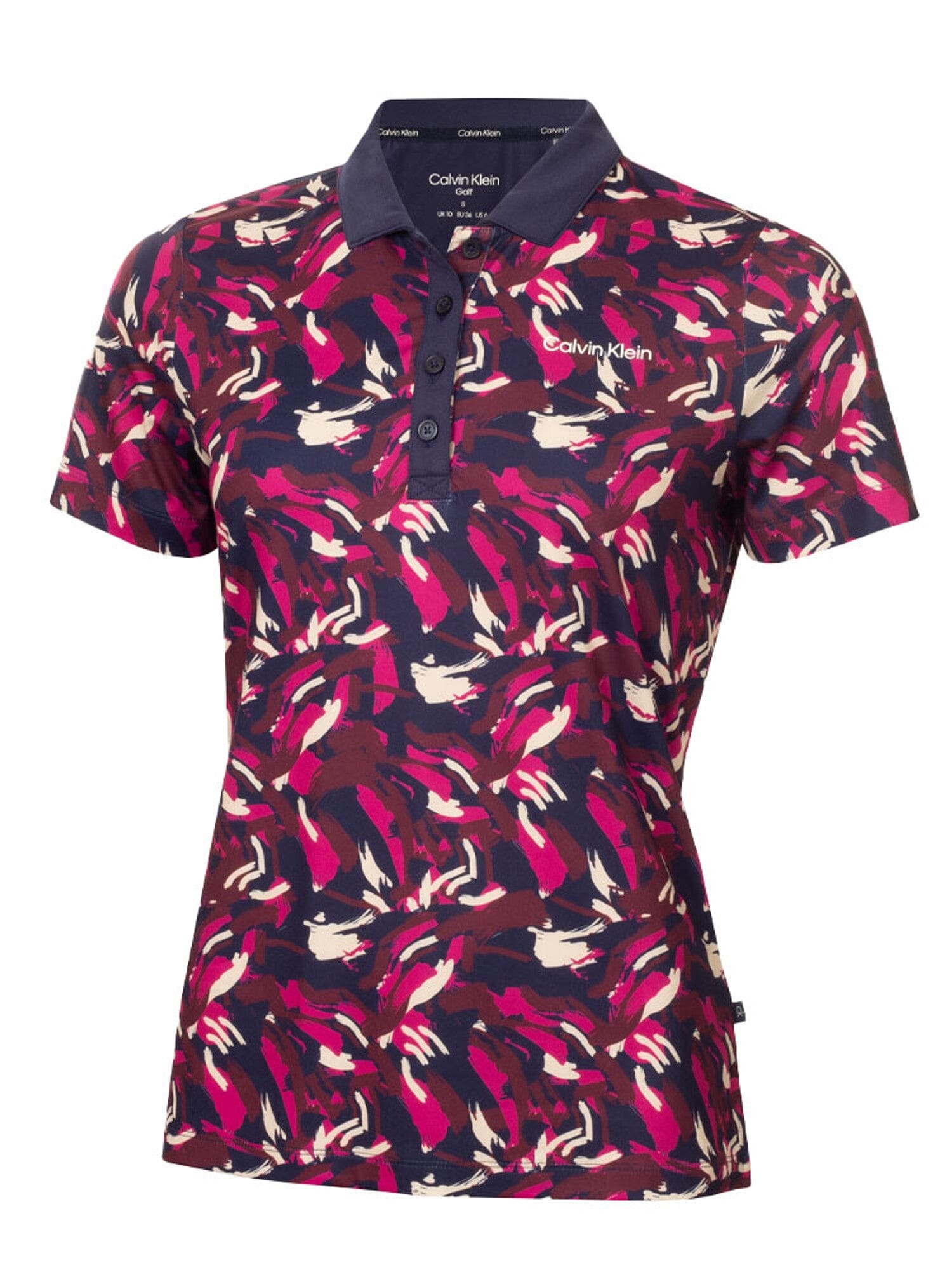 Calvin Klein Brushstroke Printed Golf Polo Shirt CK LADIES POLOS Calvin Klein
