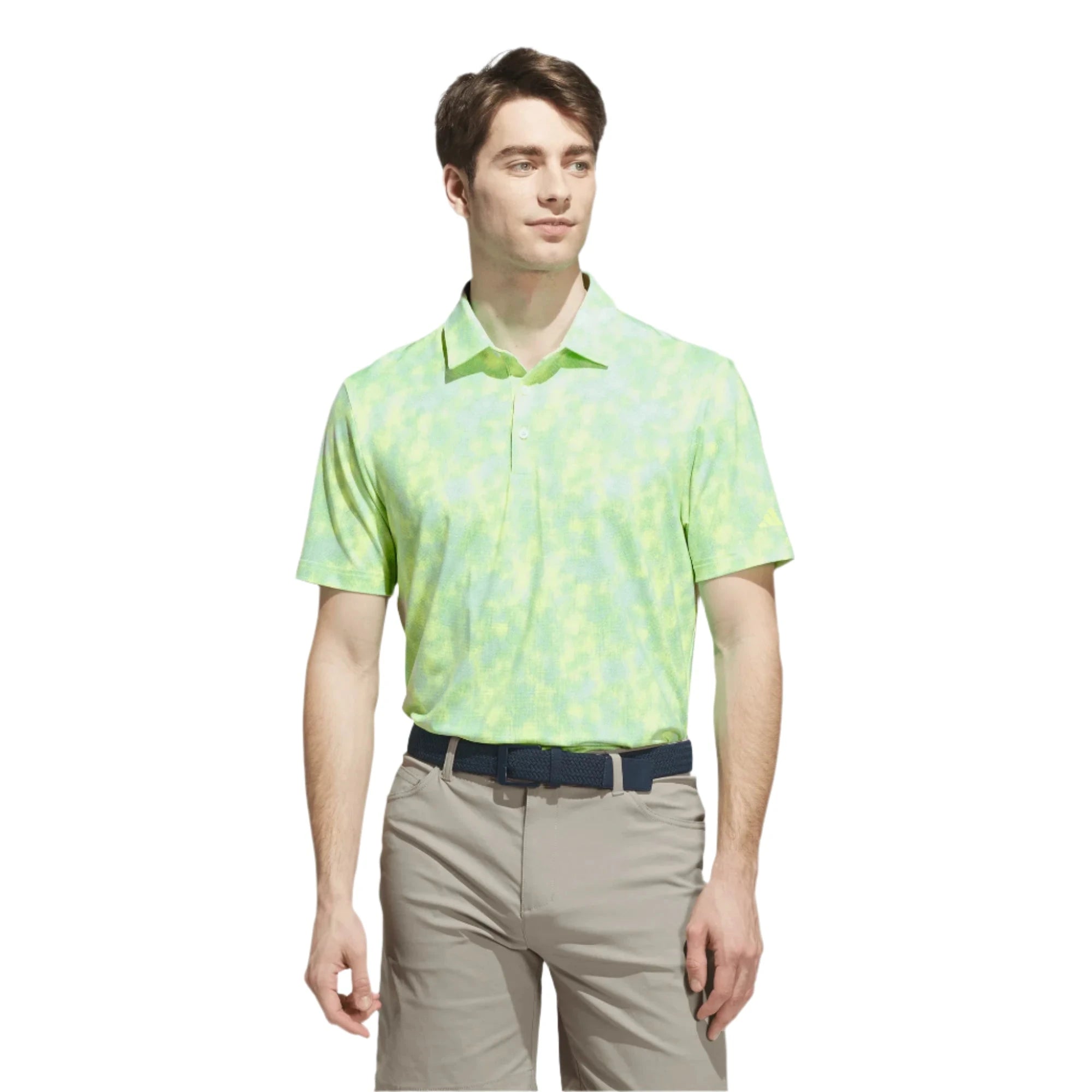 adidas Ultimate Textured Print Golf Polo Shirt ADIDAS MENS POLOS adidas