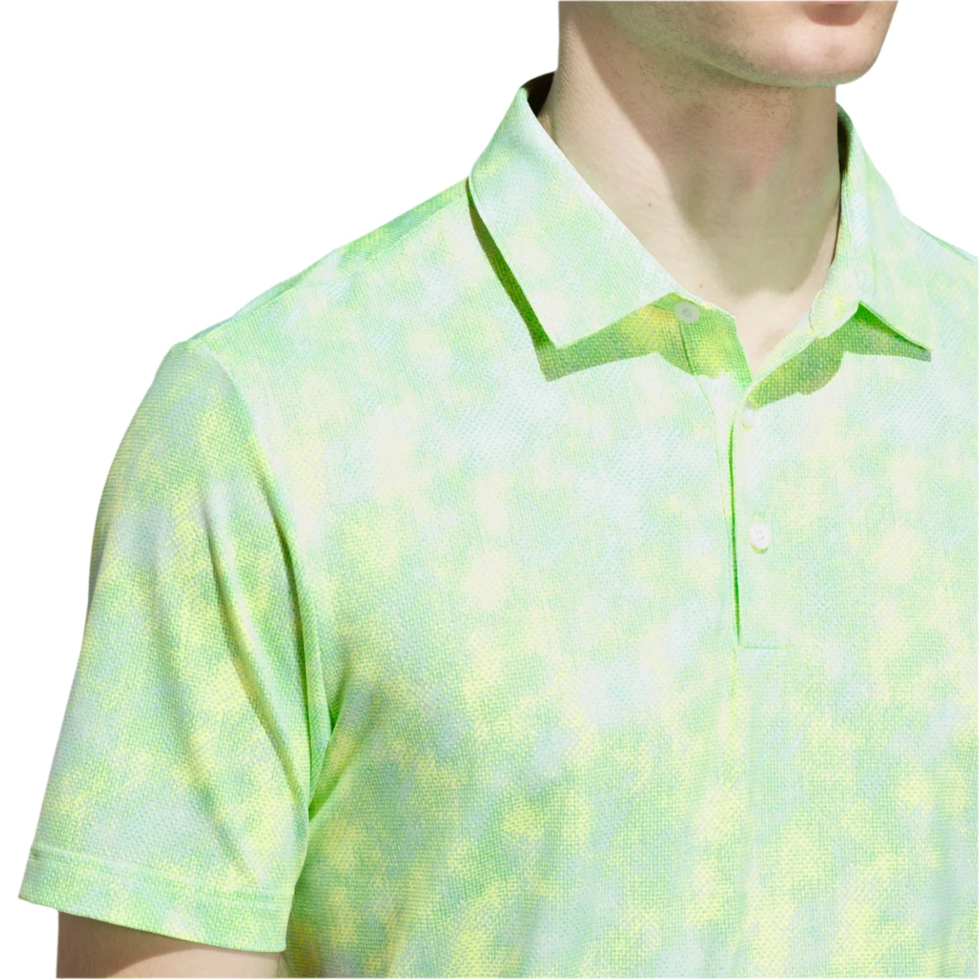adidas Ultimate Textured Print Golf Polo Shirt ADIDAS MENS POLOS adidas