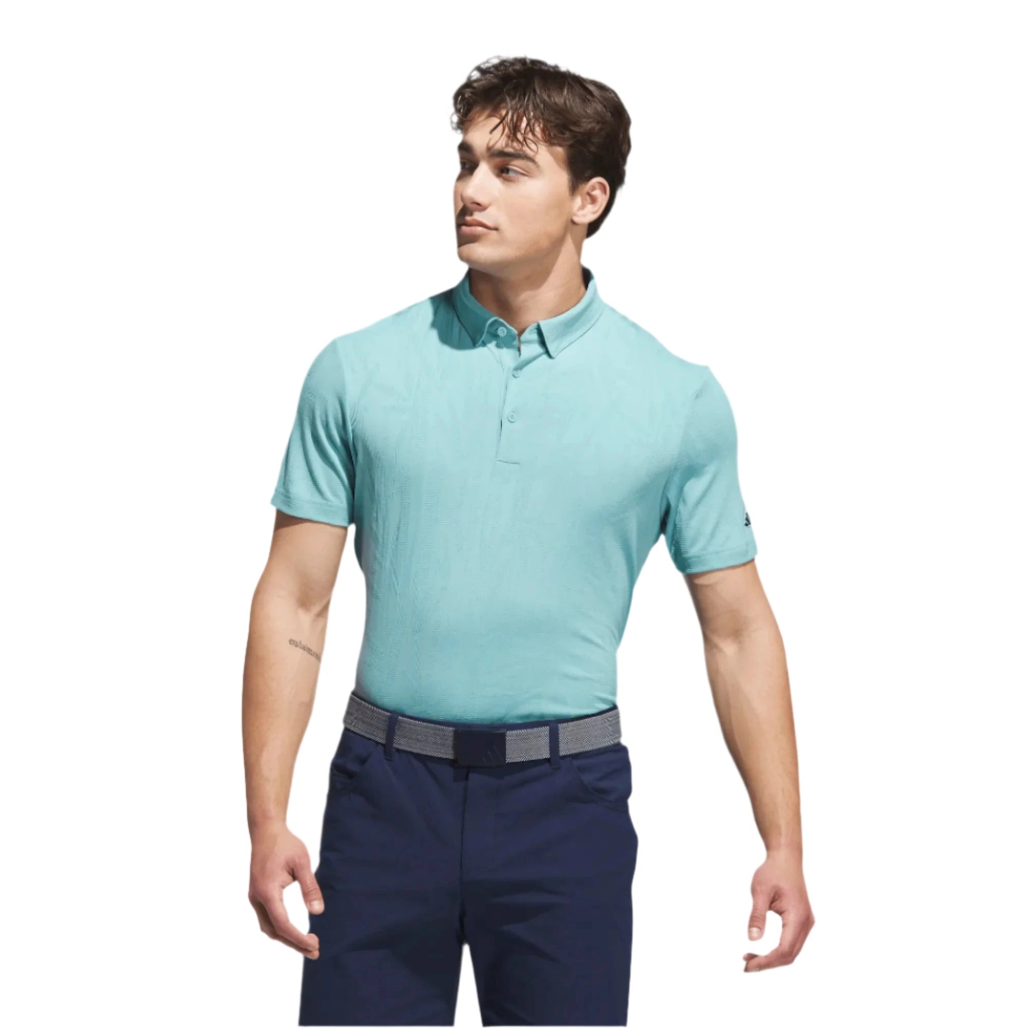 adidas Go-To Textured Golf Polo Shirt ADIDAS MENS POLOS adidas