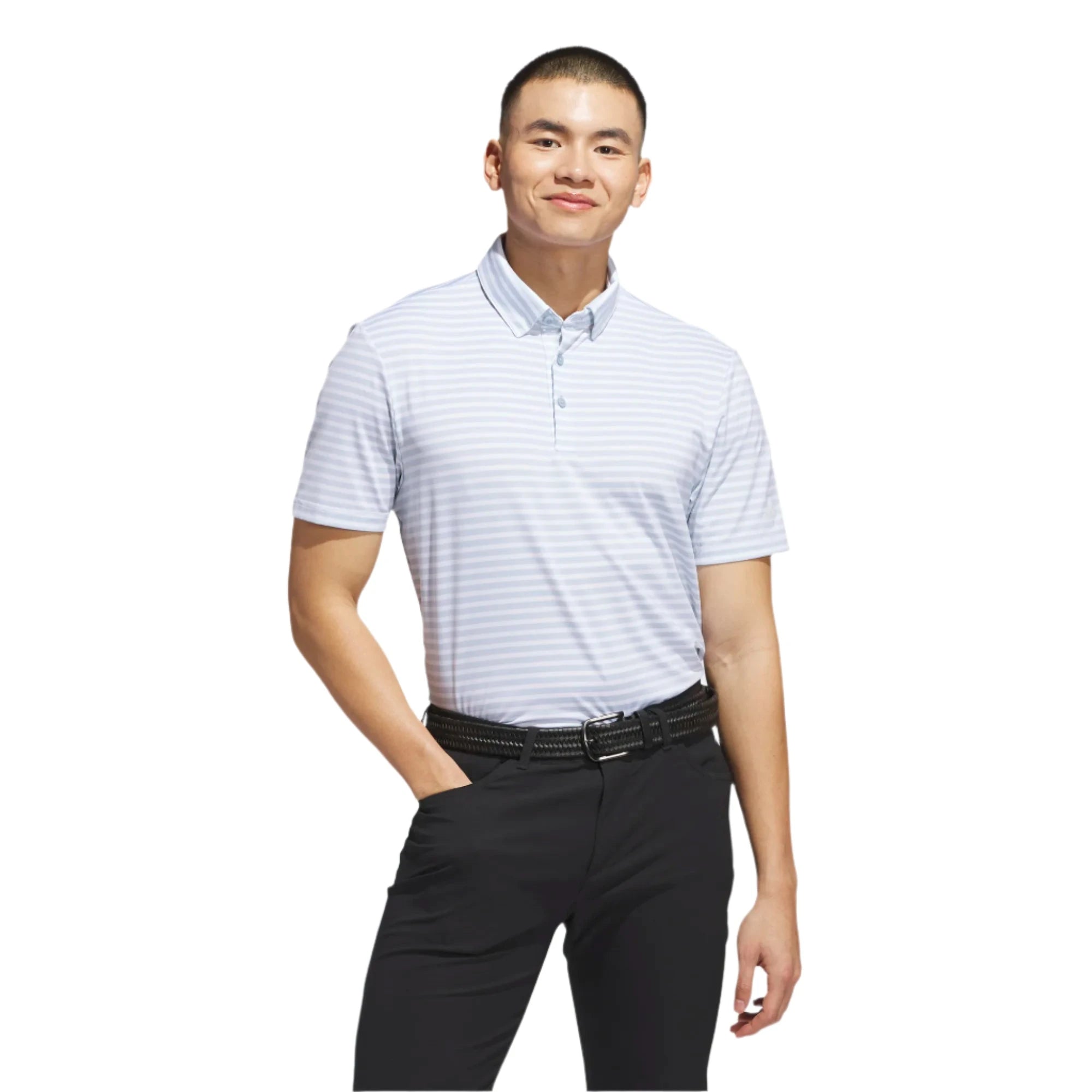 adidas Ultimate Stripe Golf Polo Shirt ADIDAS MENS POLOS adidas