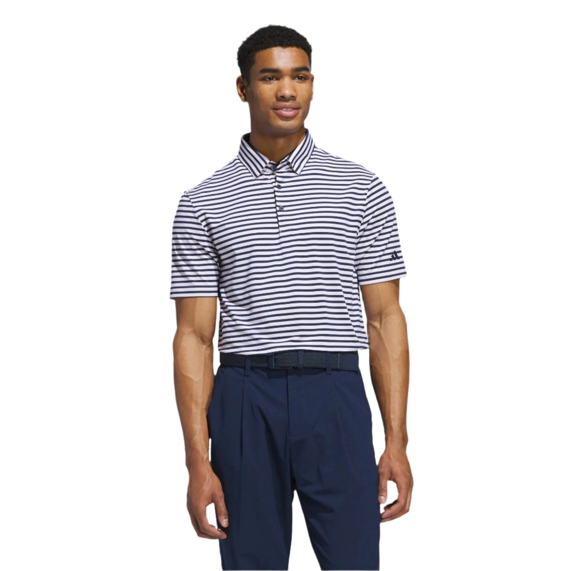 adidas Ultimate Stripe Golf Polo Shirt ADIDAS MENS POLOS adidas