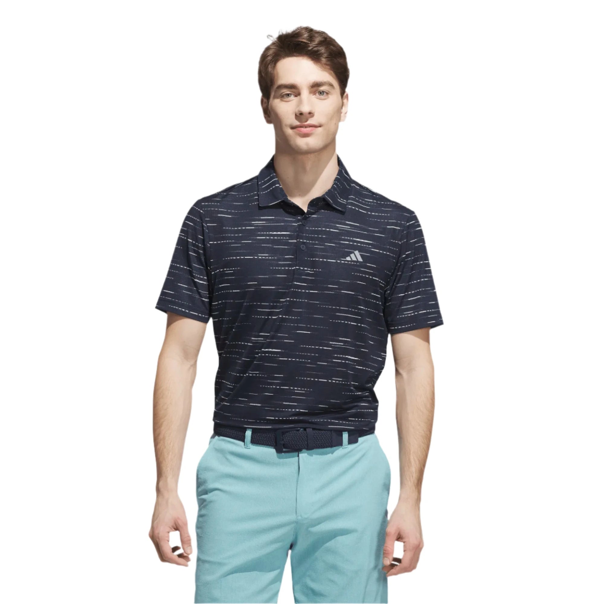 adidas Ultimate Mesh Print Golf Polo Shirt ADIDAS MENS POLOS adidas