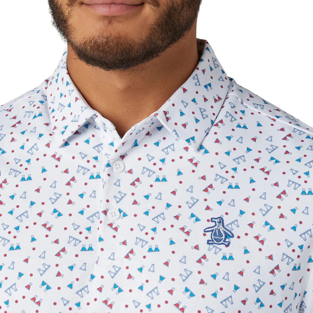 Penguin 19th Hole Sake-Tini Golf Polo Shirt PENGUIN POLO SHIRTS Penguin