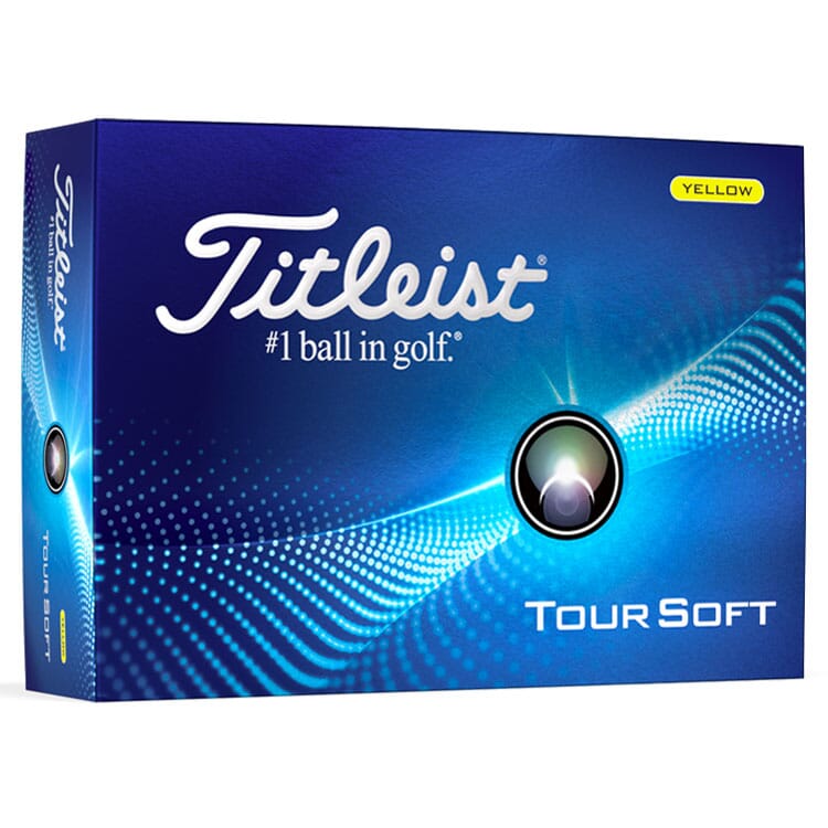 Titleist Tour Soft Yellow Golf Balls 12Pk TITLEIST BALLS Titleist