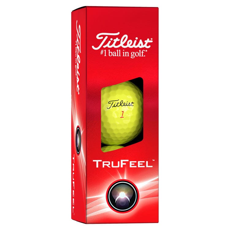 Titleist TruFeel Yellow Golf Balls 12Pk TITLEIST BALLS Titleist