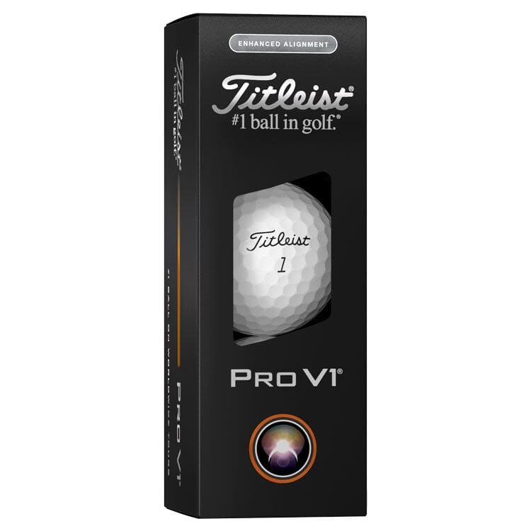 Titleist Pro V1 Enhanced Alignment White Golf Balls 12Pk TITLEIST BALLS Titleist