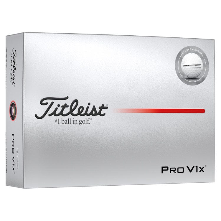 Titleist Pro V1x Enhanced Alignment White Golf Balls 12Pk TITLEIST BALLS Titleist