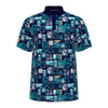 Penguin Pete's Stamp Roadmap Golf Polo Shirt PENGUIN POLO SHIRTS Penguin