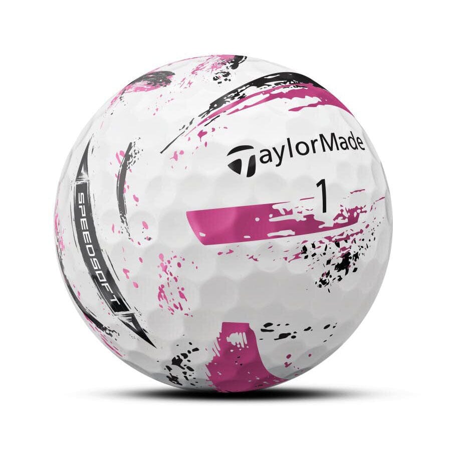 TaylorMade SpeedSoft Ink Pink Golf Balls 12Pk TAYLORMADE BALLS Taylormade