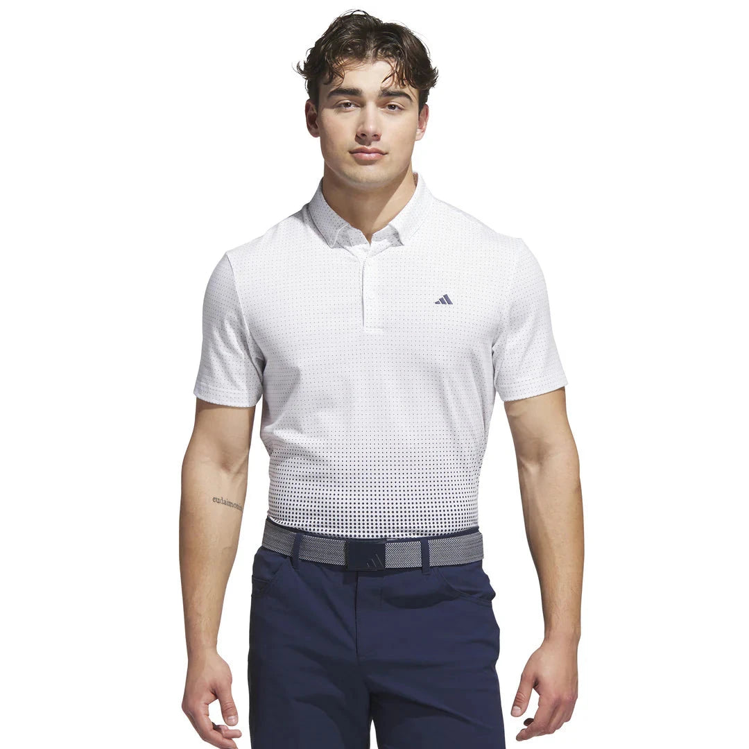 adidas Go-To Rise Print Golf Polo Shirt ADIDAS MENS POLOS adidas