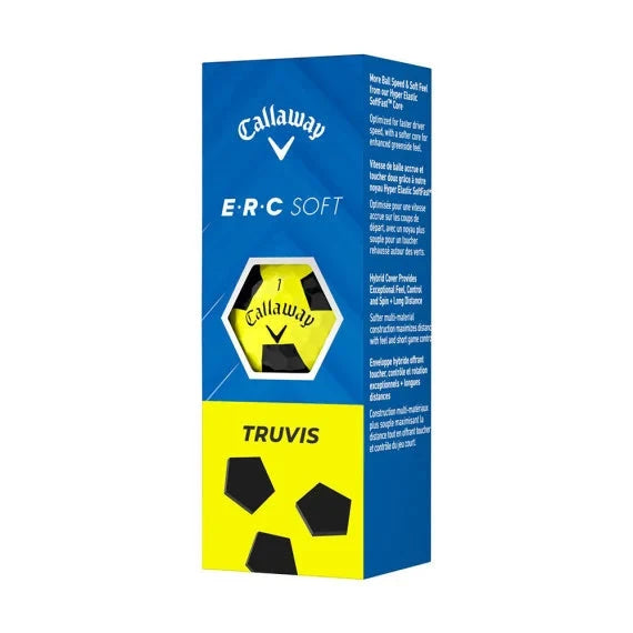 Callaway ERC Soft Truvis Yellow Golf Balls 12Pk CALLAWAY BALLS Callaway
