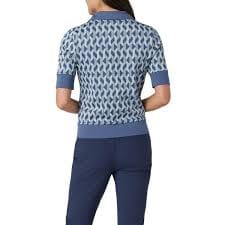 Penguin Geo Jacquard Golf Polo Shirt PENGUIN LADIES POLOS Penguin