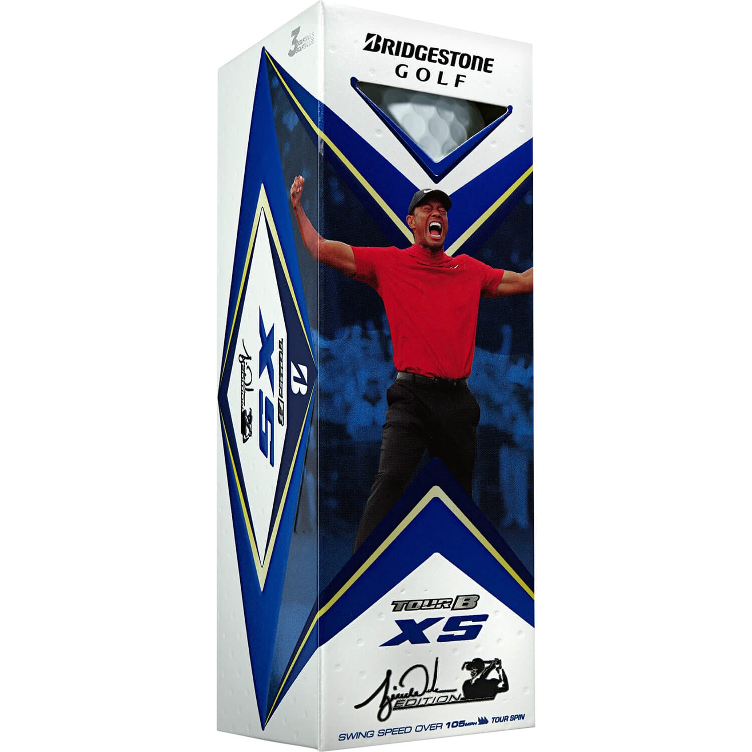 Bridgestone Tour B XS Tiger Golf Balls 12Pk BRIDGESTONE BALLS Bridgestone