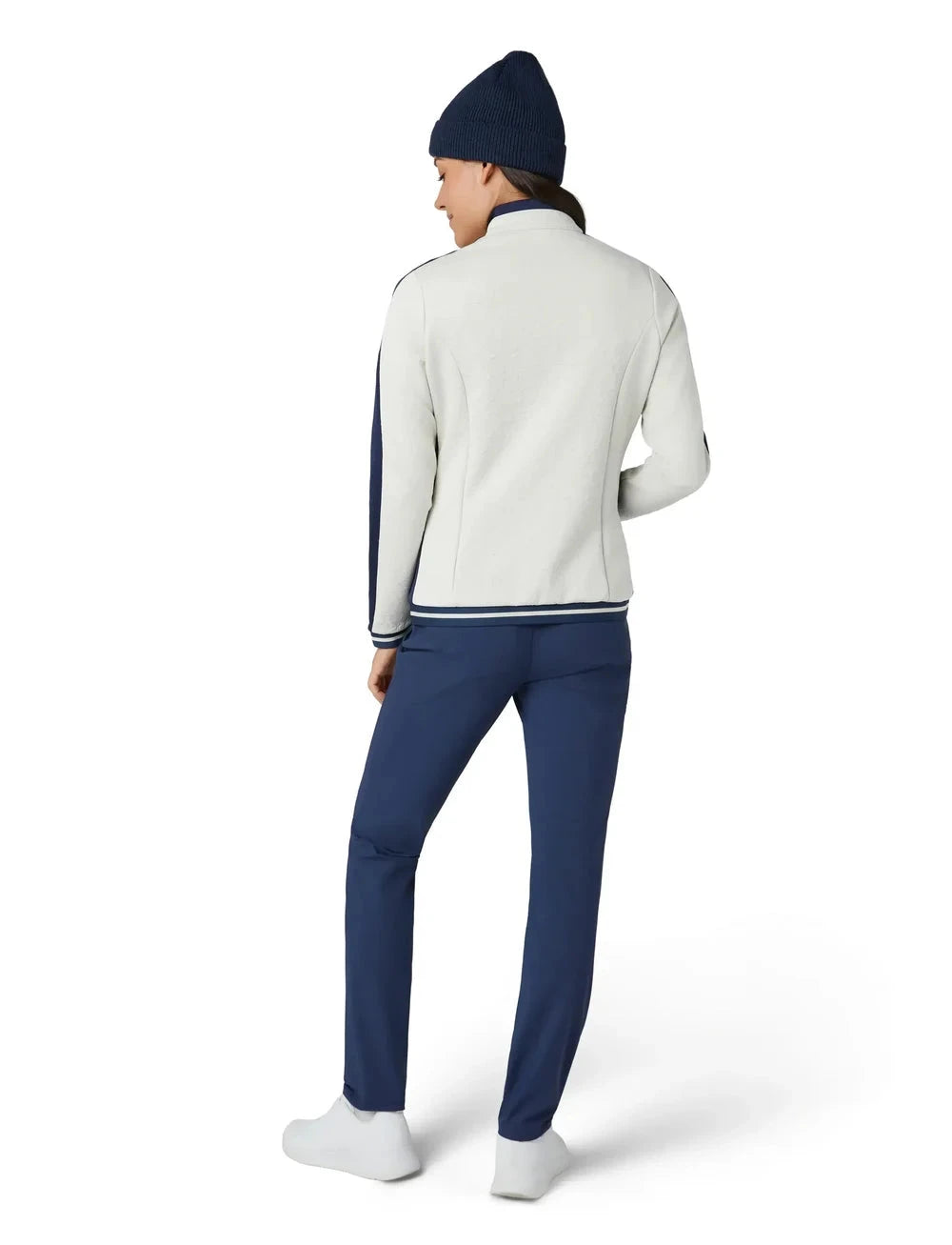 Penguin Knit Embossed Floral Colourblock Golf Jacket PENGUIN LADIES JACKETS Penguin