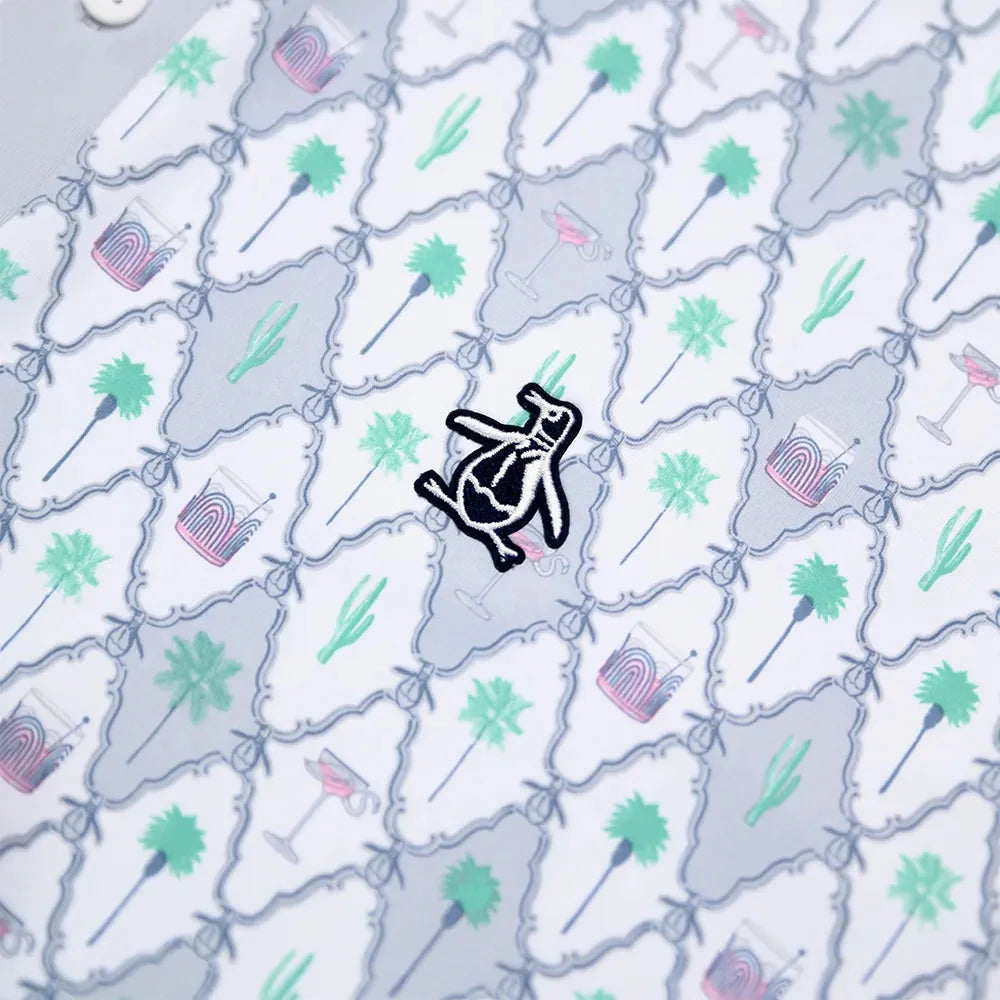 Penguin Lattice Cocktail Golf Polo Shirt PENGUIN POLO SHIRTS Penguin