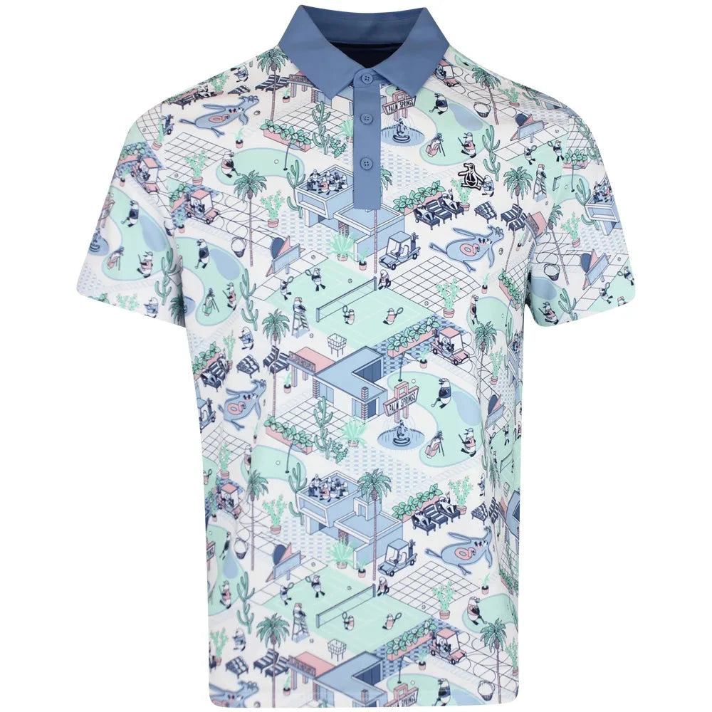 Penguin Palm Springs Golf Polo Shirt PENGUIN POLO SHIRTS Penguin