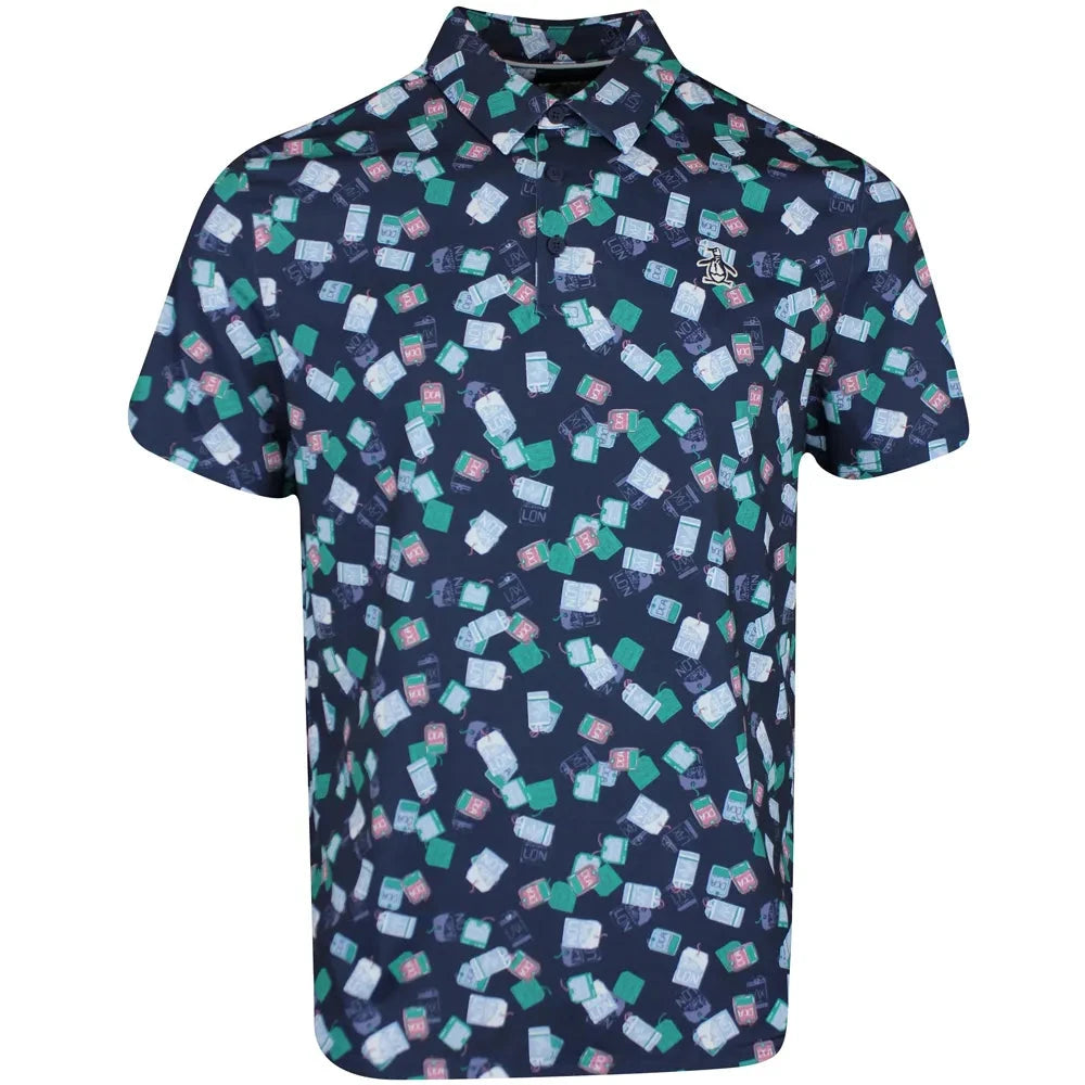 Penguin Travel Tag Golf Polo Shirt PENGUIN POLO SHIRTS Penguin