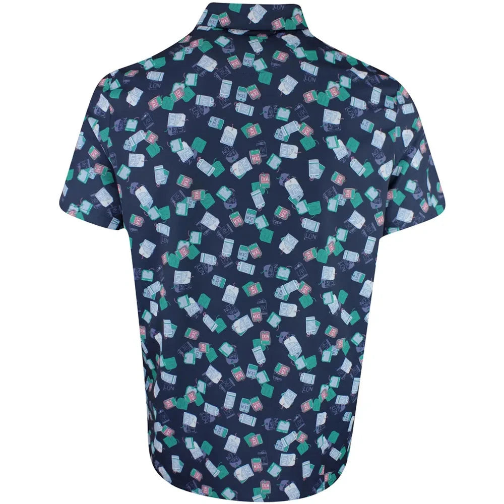 Penguin Travel Tag Golf Polo Shirt PENGUIN POLO SHIRTS Penguin