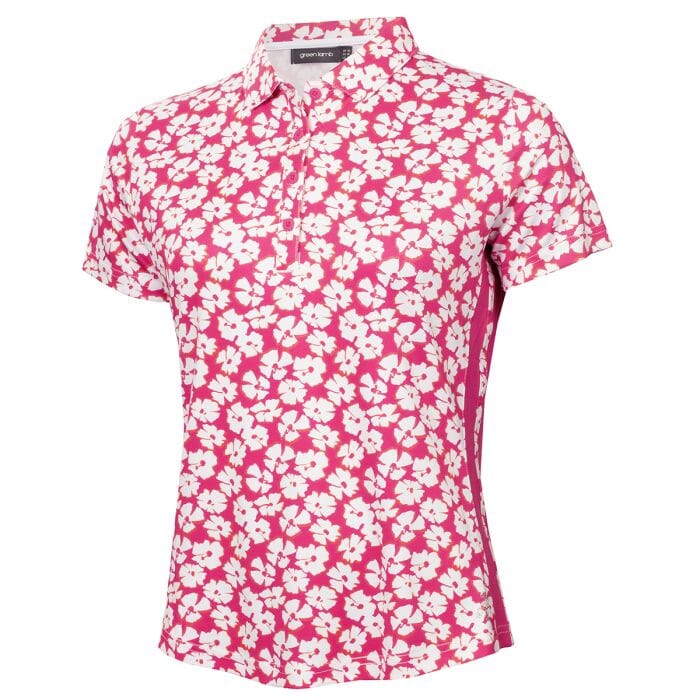 Green Lamb Odelle Printed Golf Polo Shirt GREEN LAMB POLOS Green Lamb