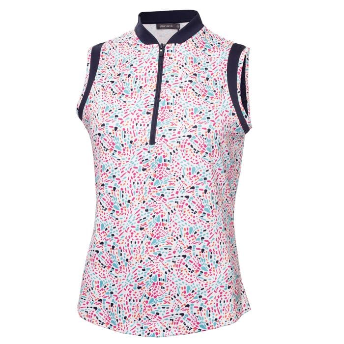 Green Lamb Odessa Printed Golf Polo Shirt GREEN LAMB POLOS Green Lamb