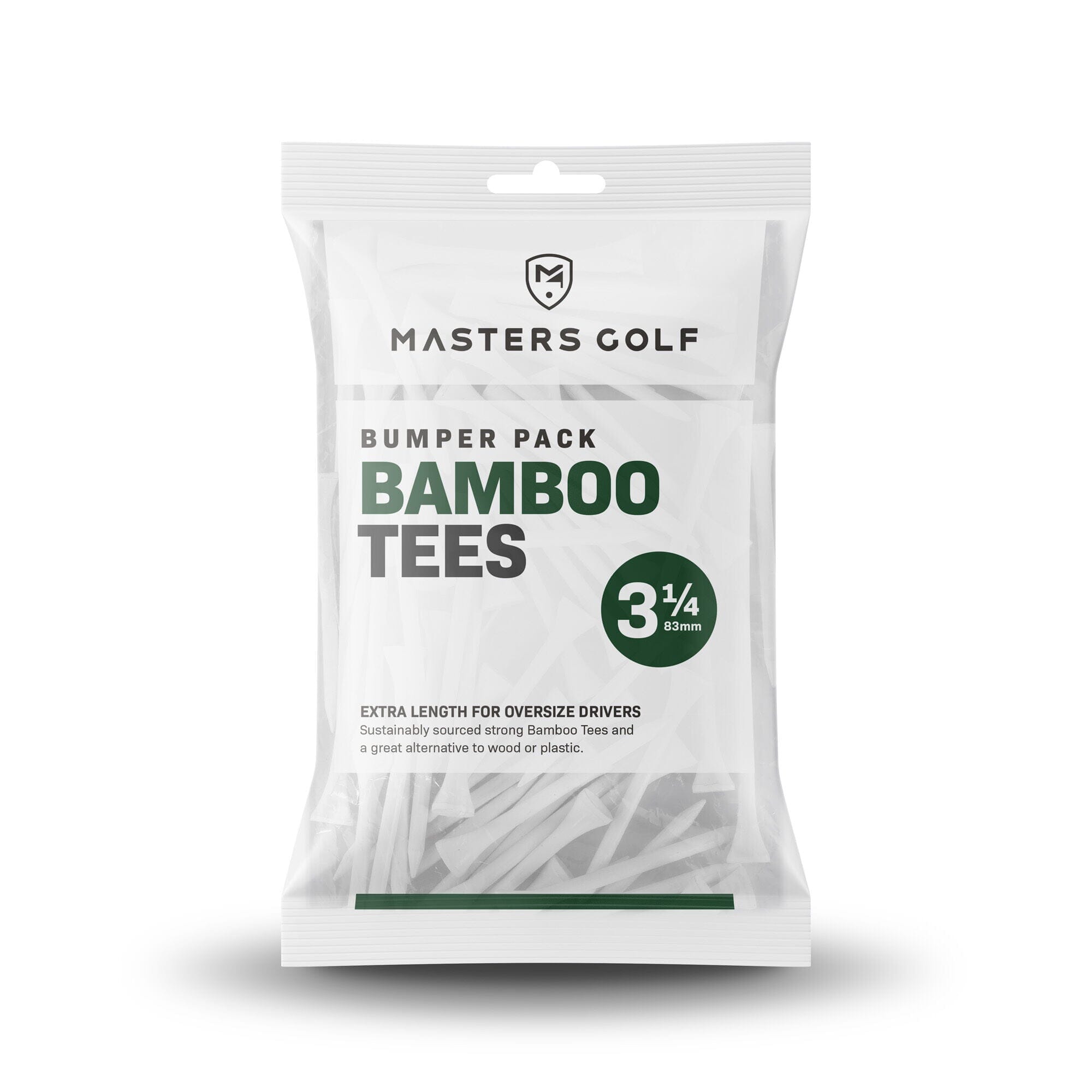 Masters 3 1/4” Bamboo Golf Tees (85 Pack) MASTERS TEES Galaxy Golf