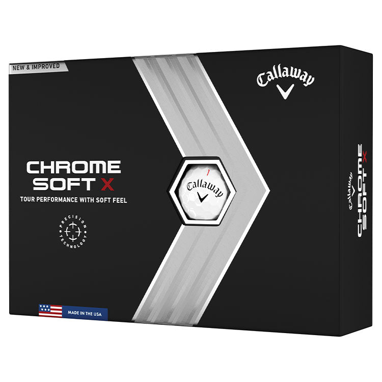 Callaway Chrome Soft X White Golf Balls 12pk CALLAWAY BALLS CALLAWAY