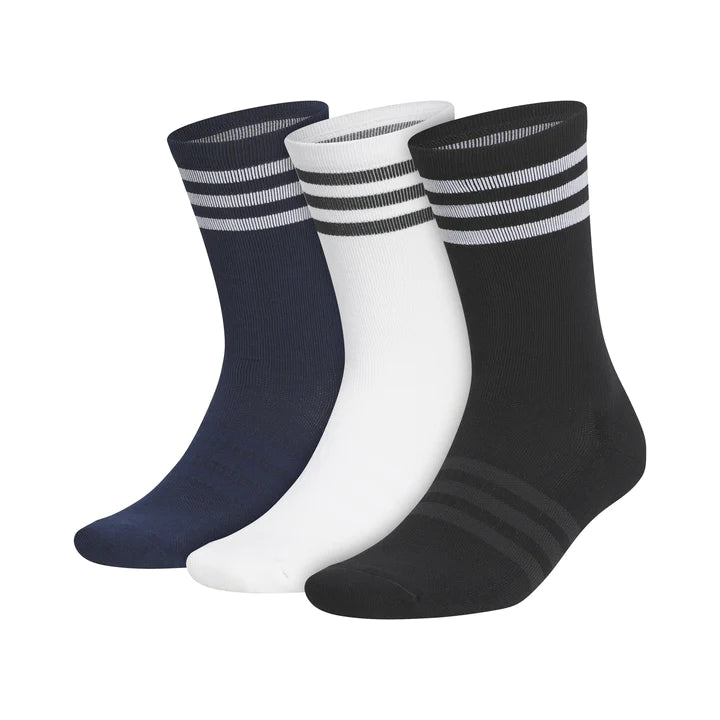 Adidas Golf 3 Pack Crew Sock ADIDAS MENS SOCKS ADIDAS