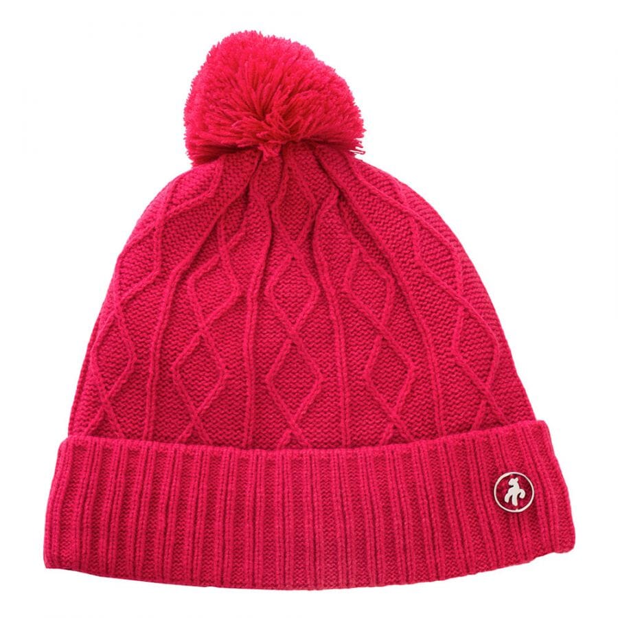 Green Lamb Imogen Fleece Lined Ladies Cable Beanie Hat GREEN LAMB LADIES CAPS Galaxy Golf