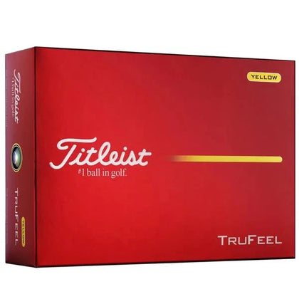 Titleist TruFeel Yellow Golf Balls 12Pk TITLEIST BALLS Titleist 