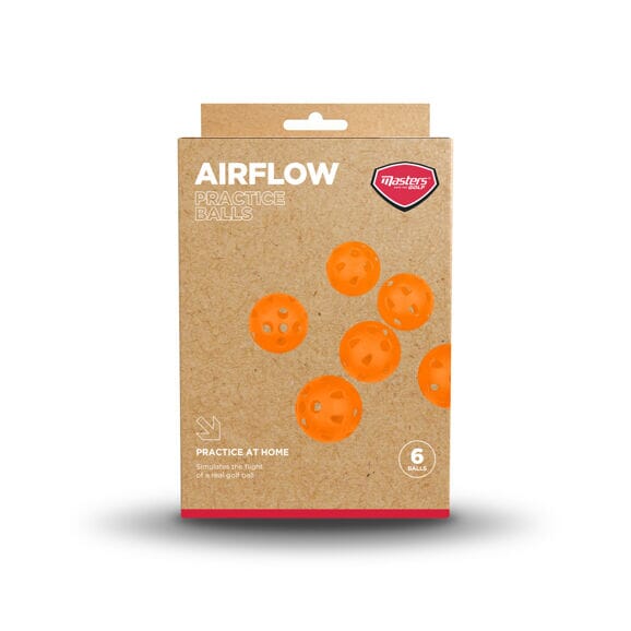 Pelotas de práctica Masters Airflow naranja (paquete de 6) BOLAS DE PRÁCTICA Masters