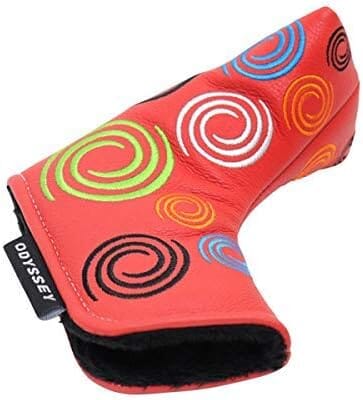 Odyssey Swirl Red Blade Putter Headcover ODYSSEY PUTTER HEADCOVERS Odyssey 