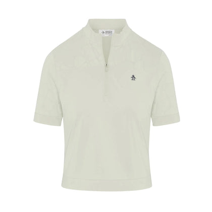 Penguin Laser Cut Floral Halbarm Golf Polo Shirt PENGUIN LADIES POLOS Penguin 